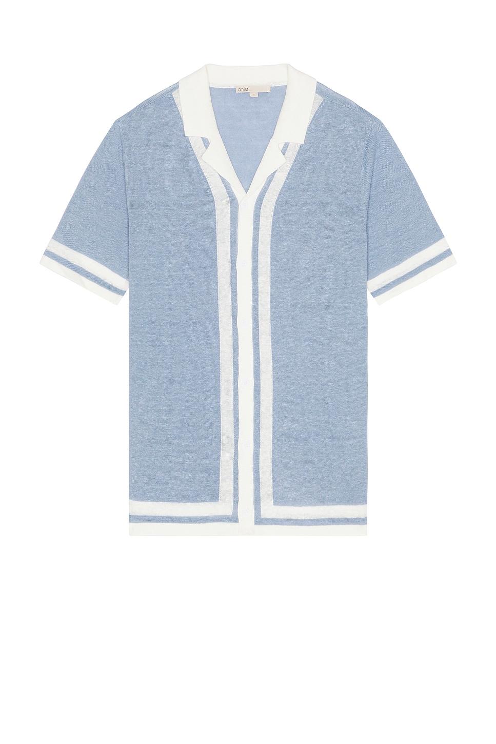 Linen Knit Camp Shirt Product Image