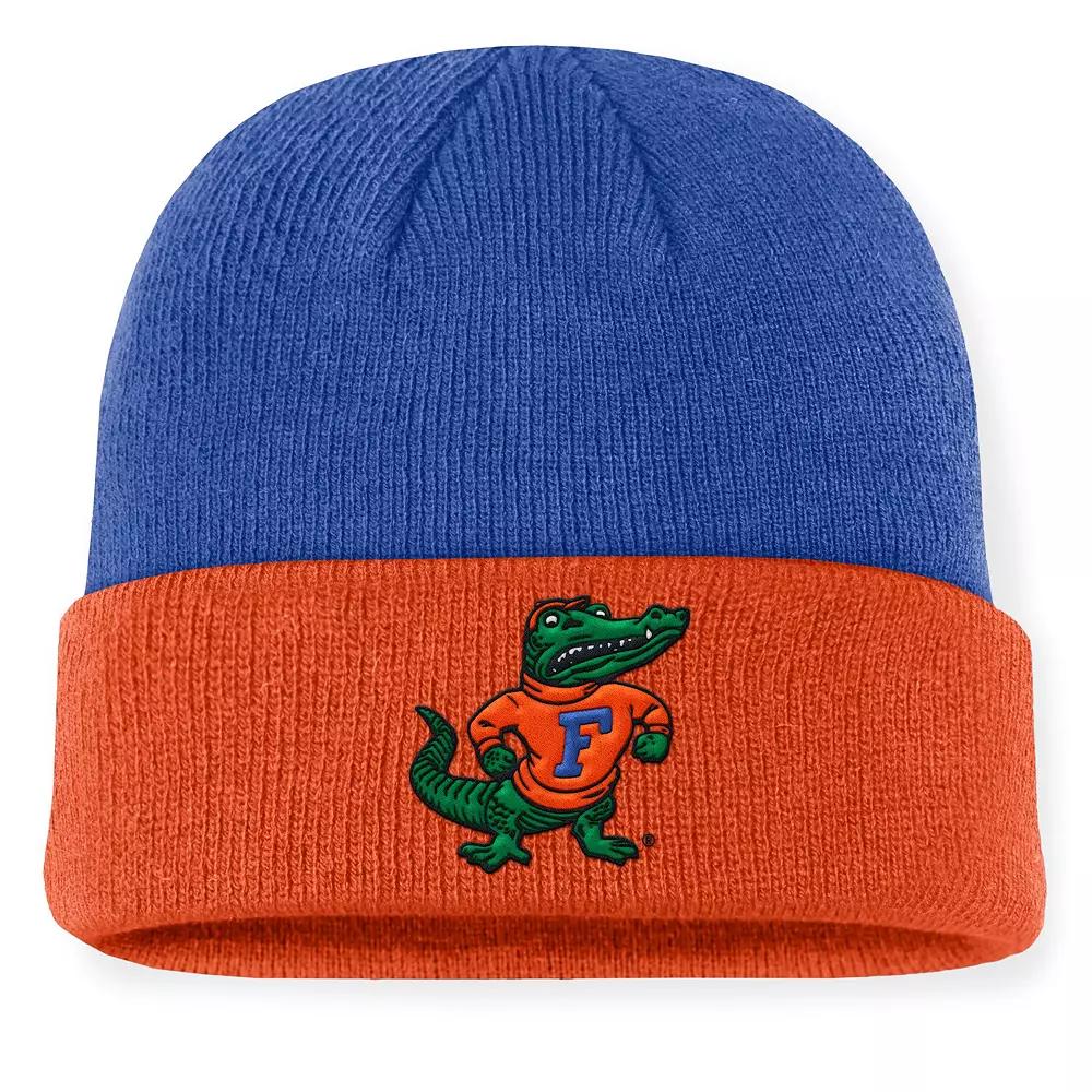 Men's Nike Royal/Orange Florida Gators Legacy Terra Cuffed Knit Hat, Blue Product Image