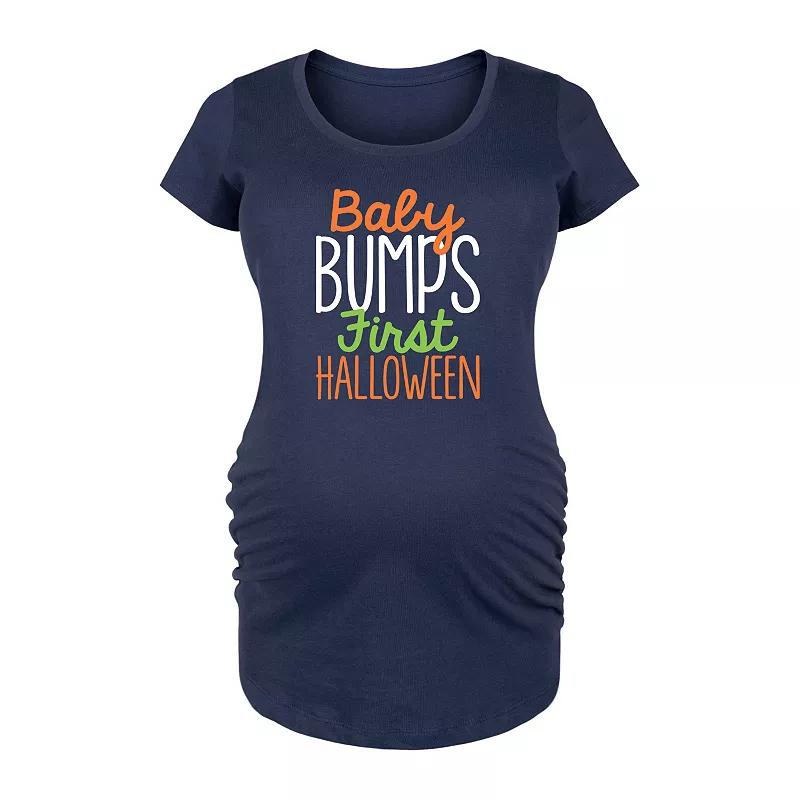 Maternity Baby Bumps First Halloween Graphic Tee, Women's,  Product Image