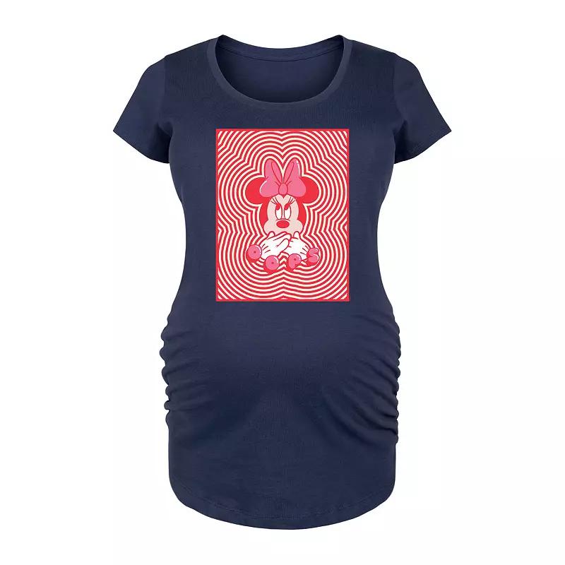 Disneys Minnie Mouse Maternity Oops Graphic Tee, Womens Product Image