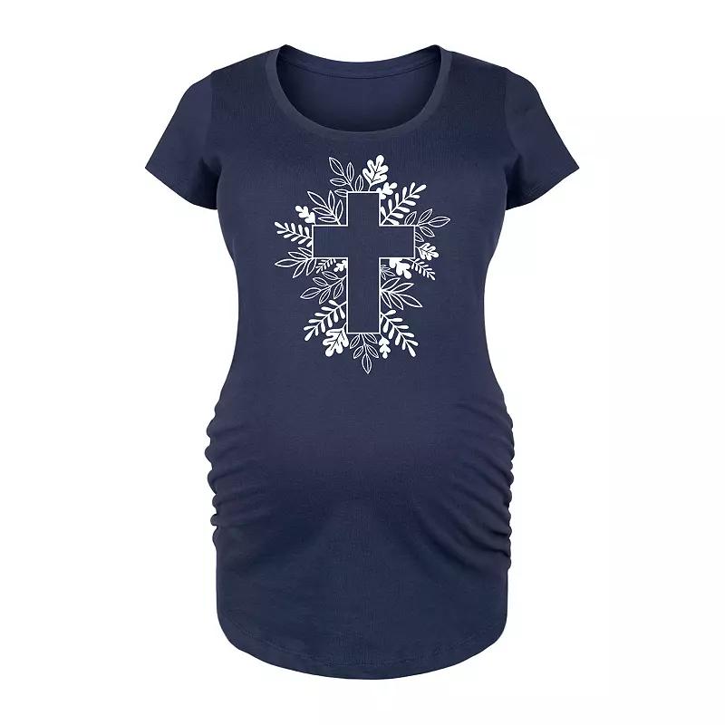 Maternity Foliage Cross Graphic Tee, Women's,  Product Image