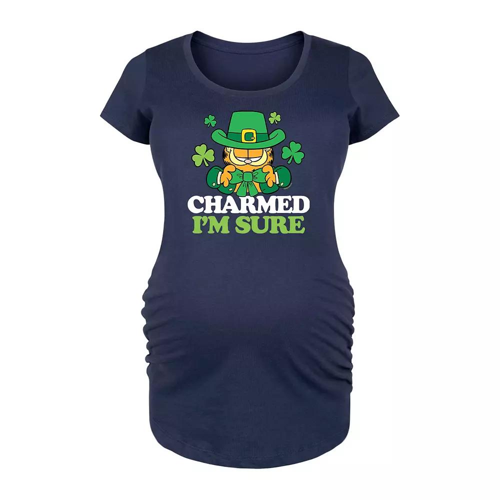 Maternity Garfield Charmed I'm Sure Graphic Tee, Women's,  Product Image