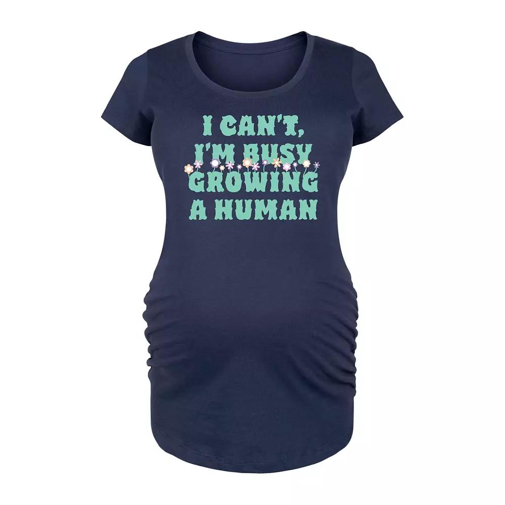 Maternity Busy Growing A Human Graphic Tee, Women's,  Product Image