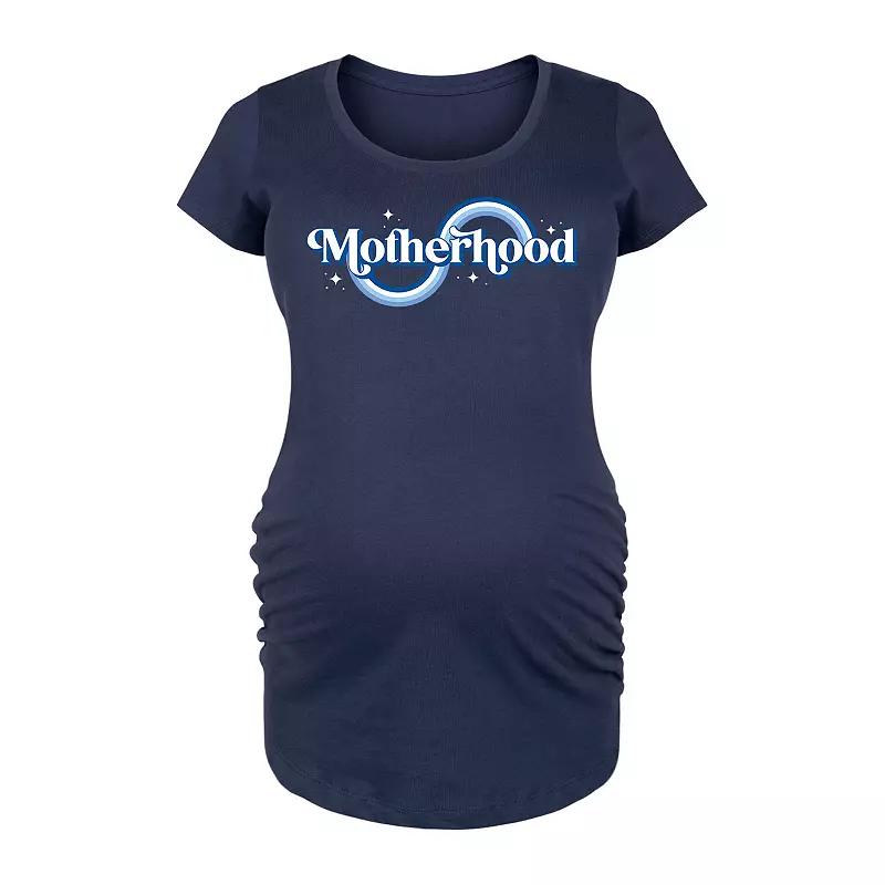Maternity Motherhood Graphic Tee, Womens Blue Product Image