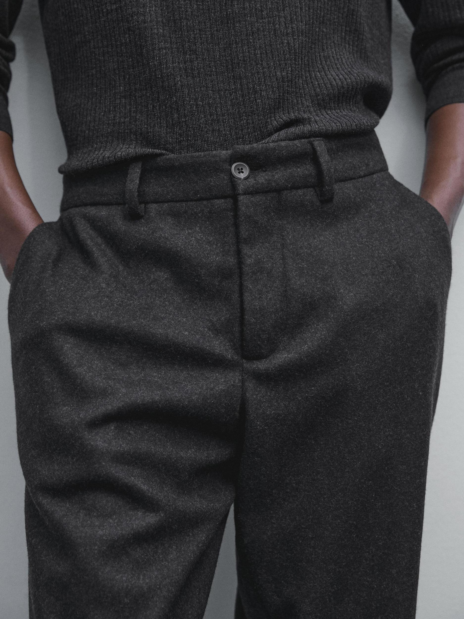 Wool blend suit trousers Product Image