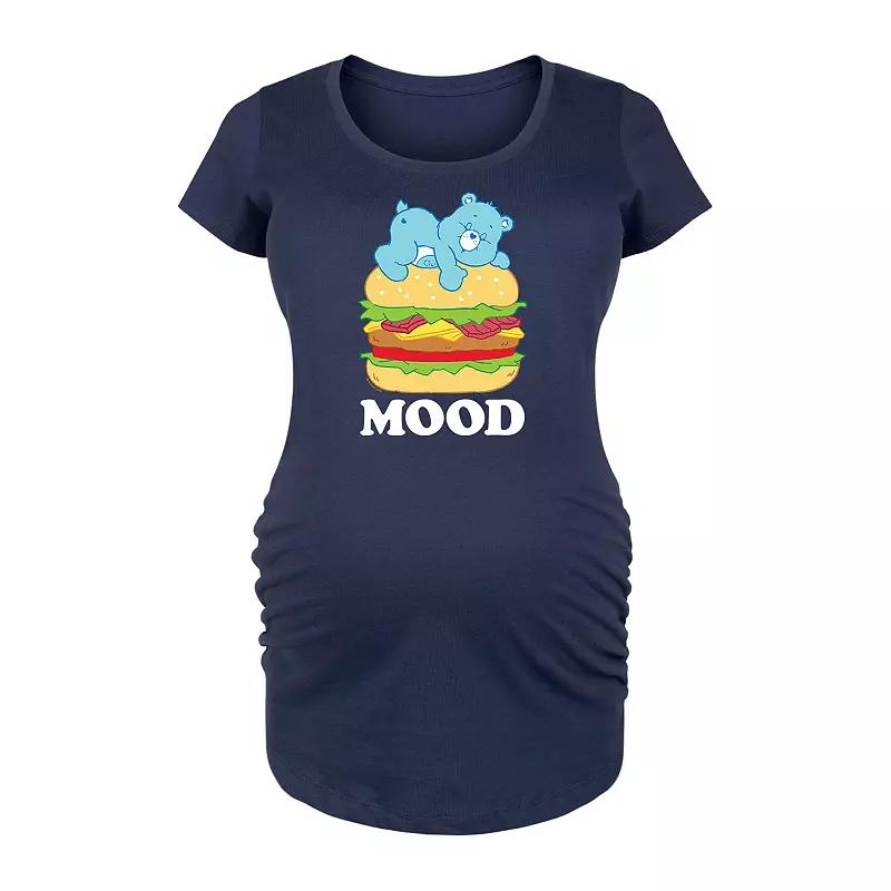 Maternity Care Bears Mood Bedtime Bear Burger Graphic Tee, Womens Blue Product Image
