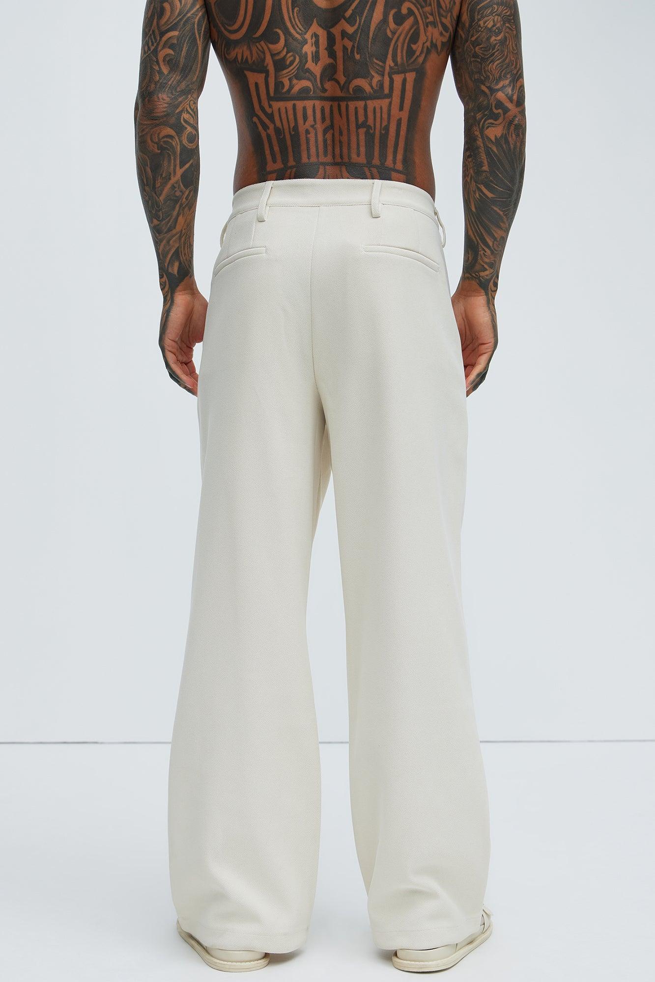 Turner Relaxed Trouser Pants - Cream Product Image