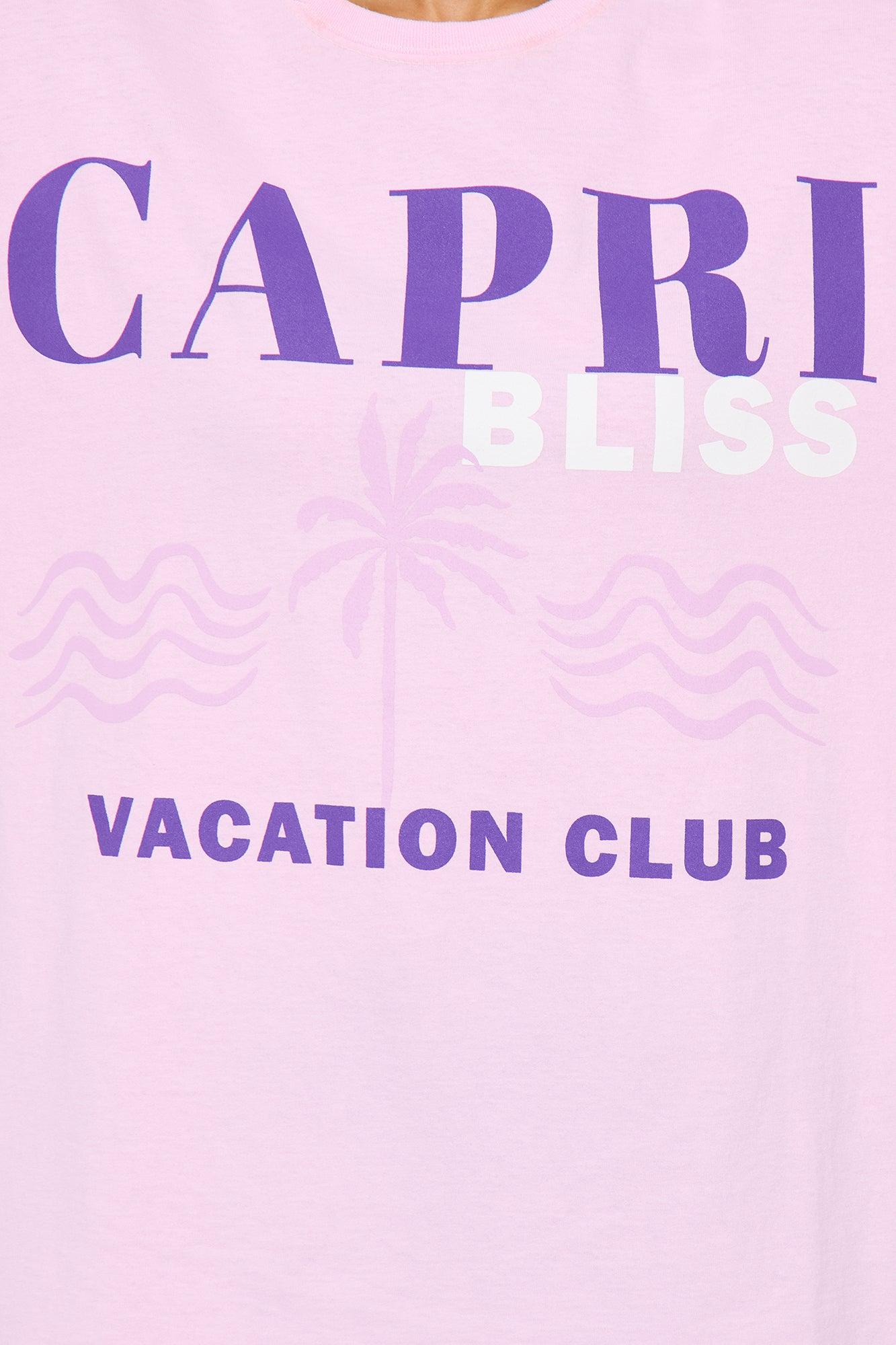 Capri Club Washed Oversized Tee - Pink Product Image