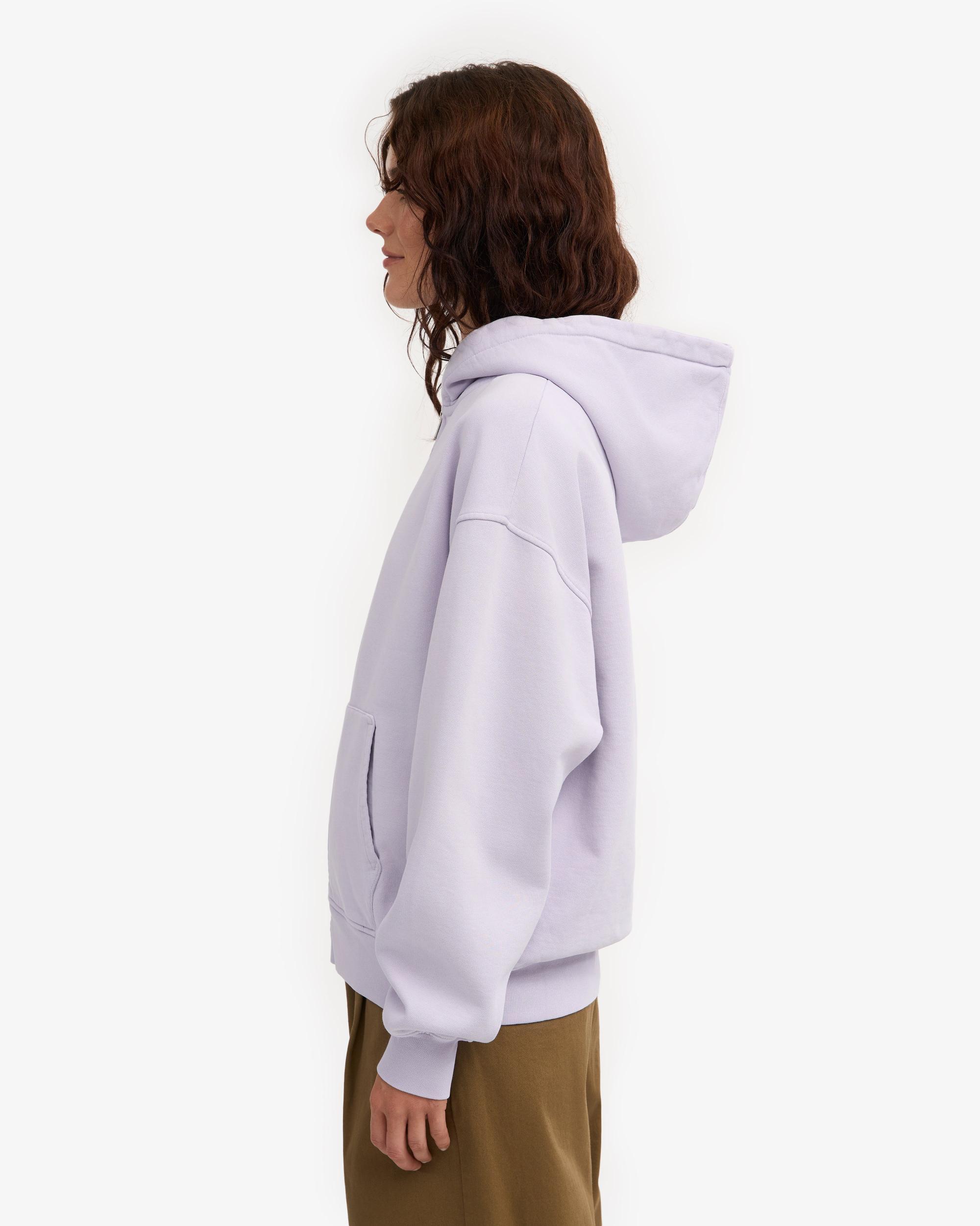 Organic Oversized Zip Hood - Ivory White Product Image