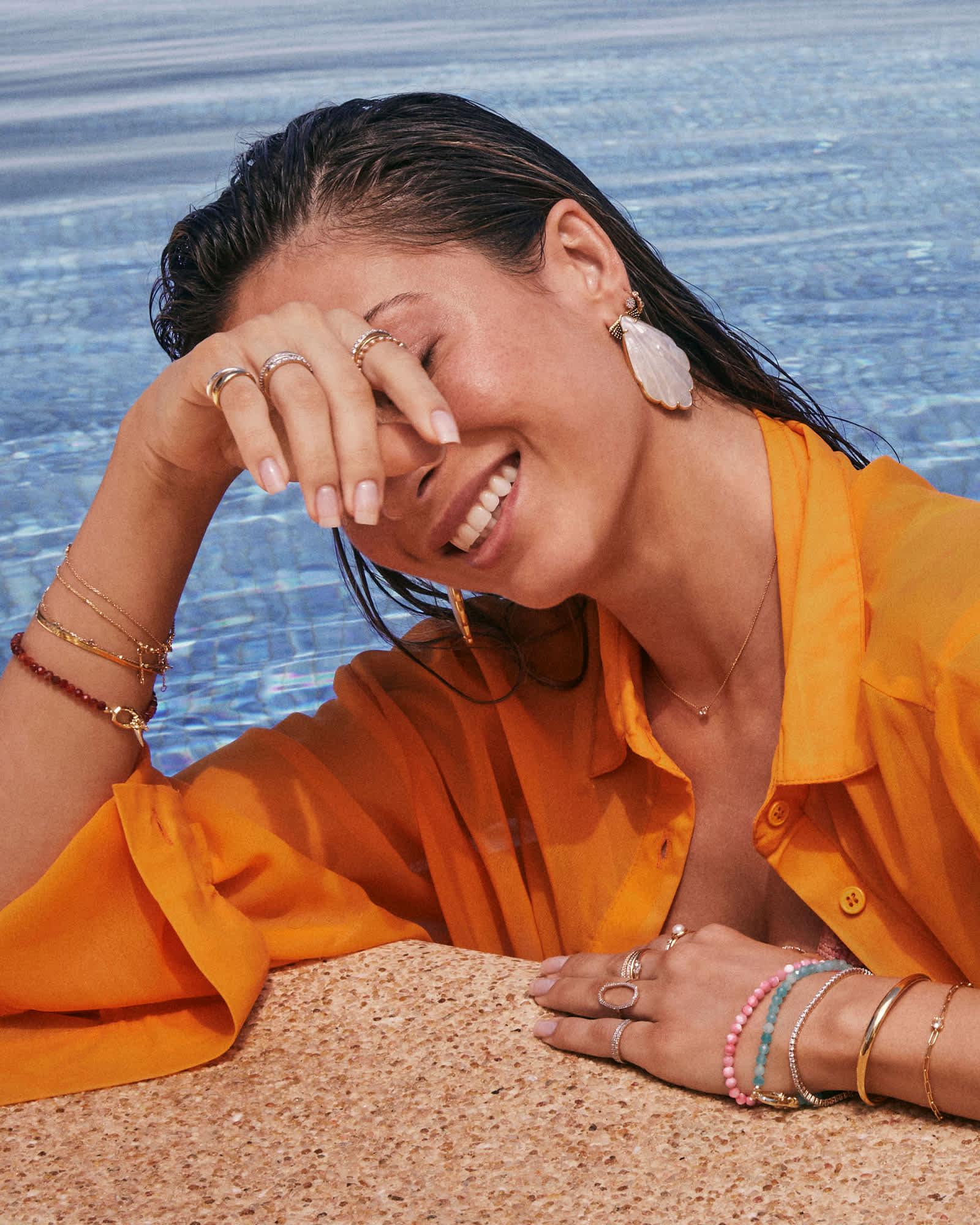 Sylvia Gold Stretch Bracelet Product Image