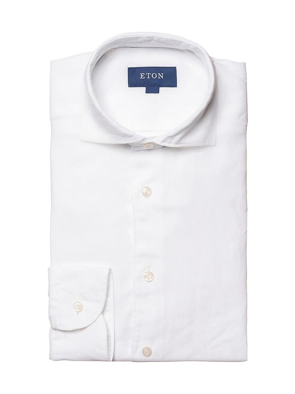 Mens Contemporary-Fit Linen Shirt Product Image