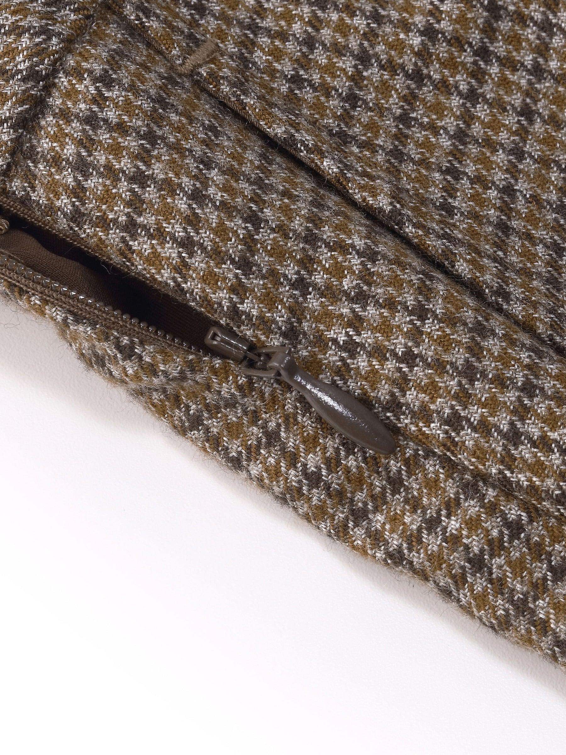 Plaid A-Line Pleated Women Skirt Product Image