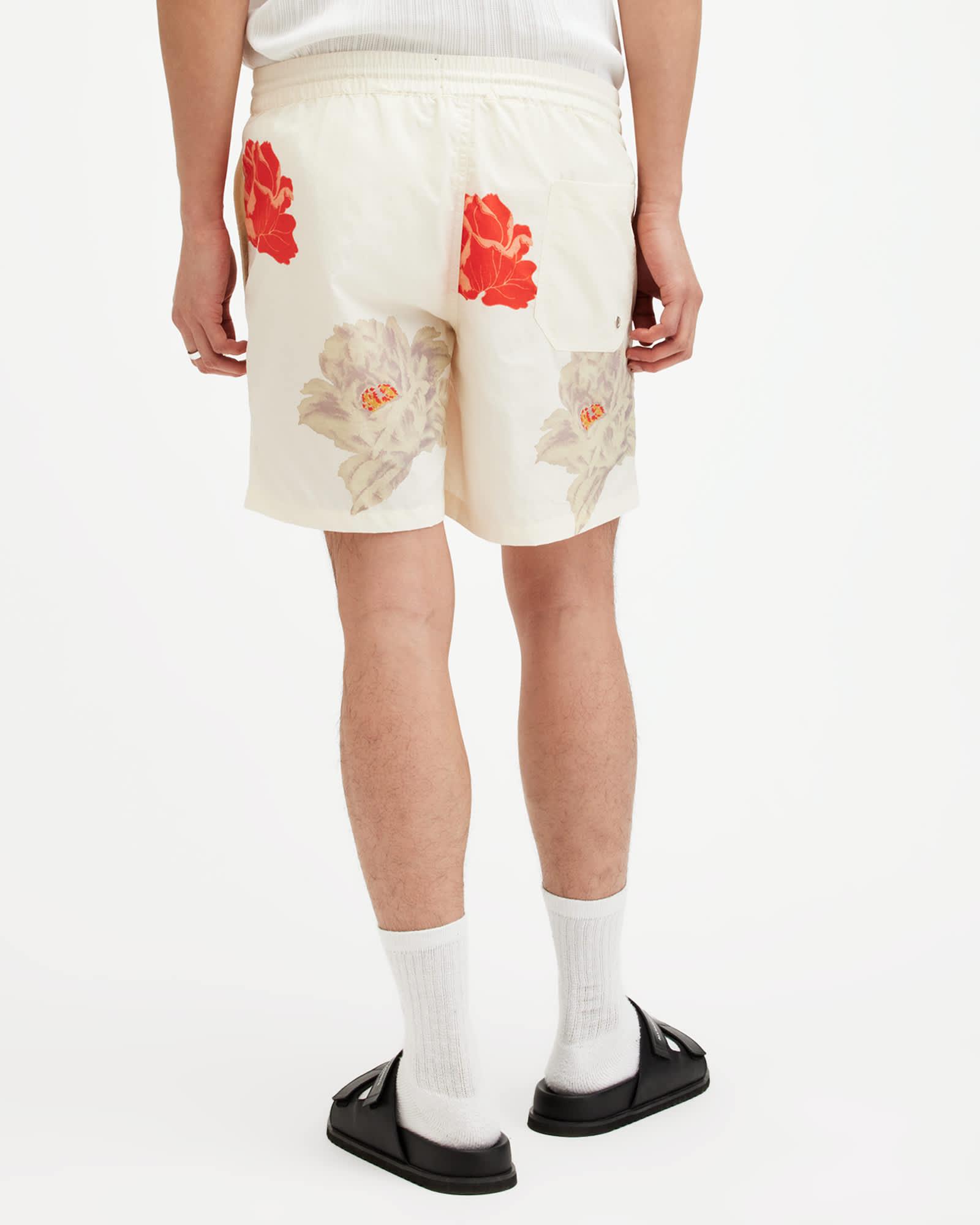 Roze Slim Floral Print Swim Shorts Product Image