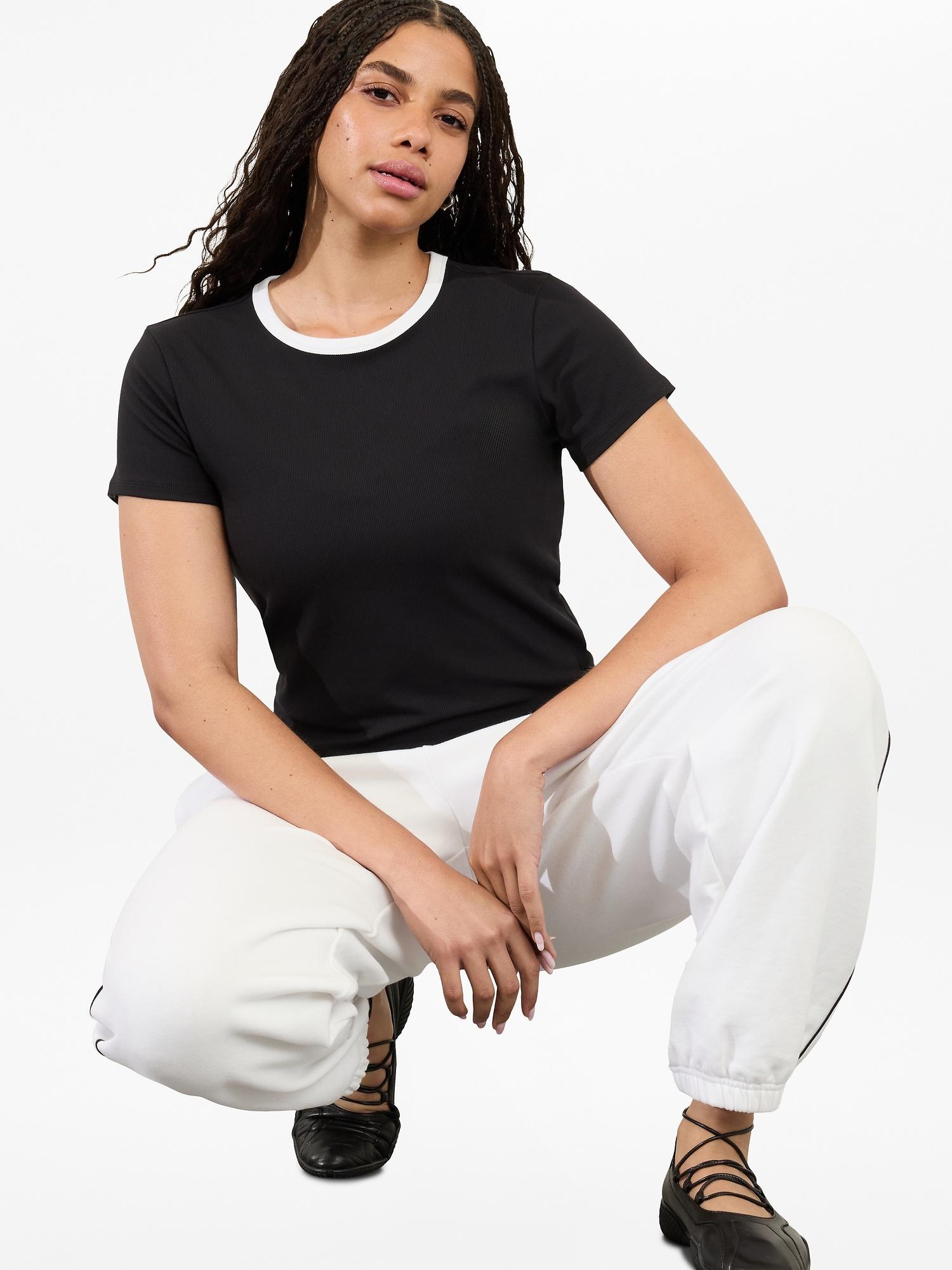 Signature Rib Crop Tee Product Image