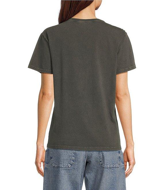 Lucky Brand Knit Bouquet Print Crew Neck Short Sleeve Tee Product Image