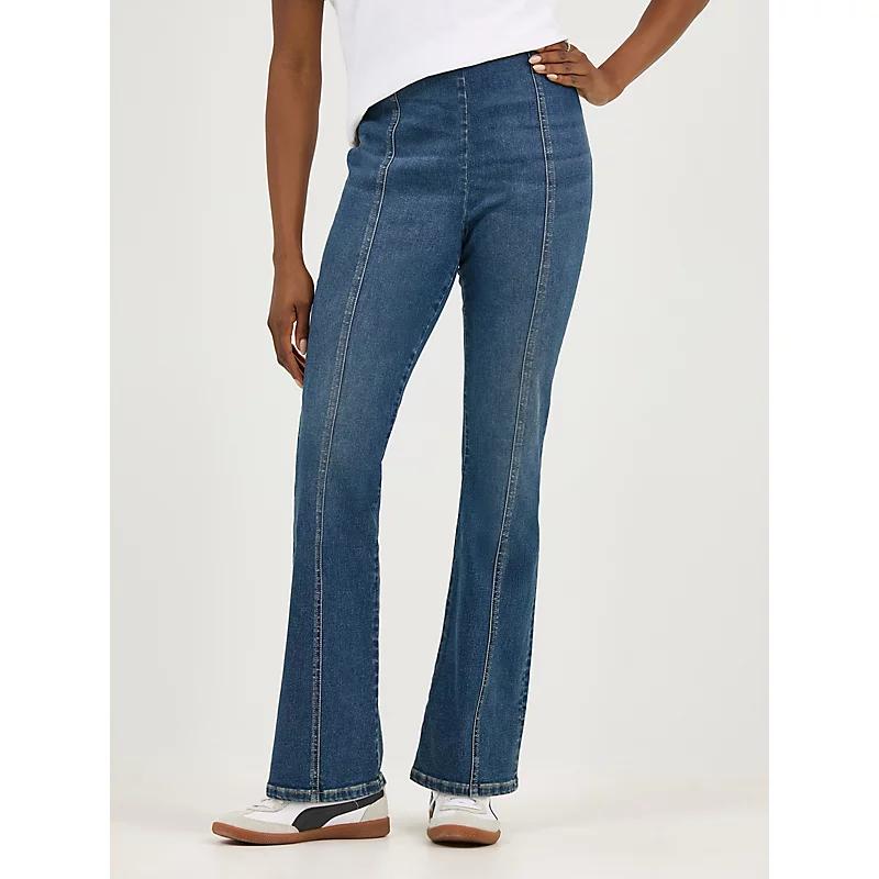 Womens Pull On Bootcut Jeans Product Image