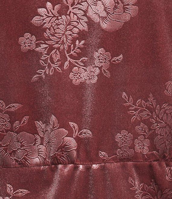 Moa Moa Short Sleeves V-Neck Burnout Velvet Top Product Image