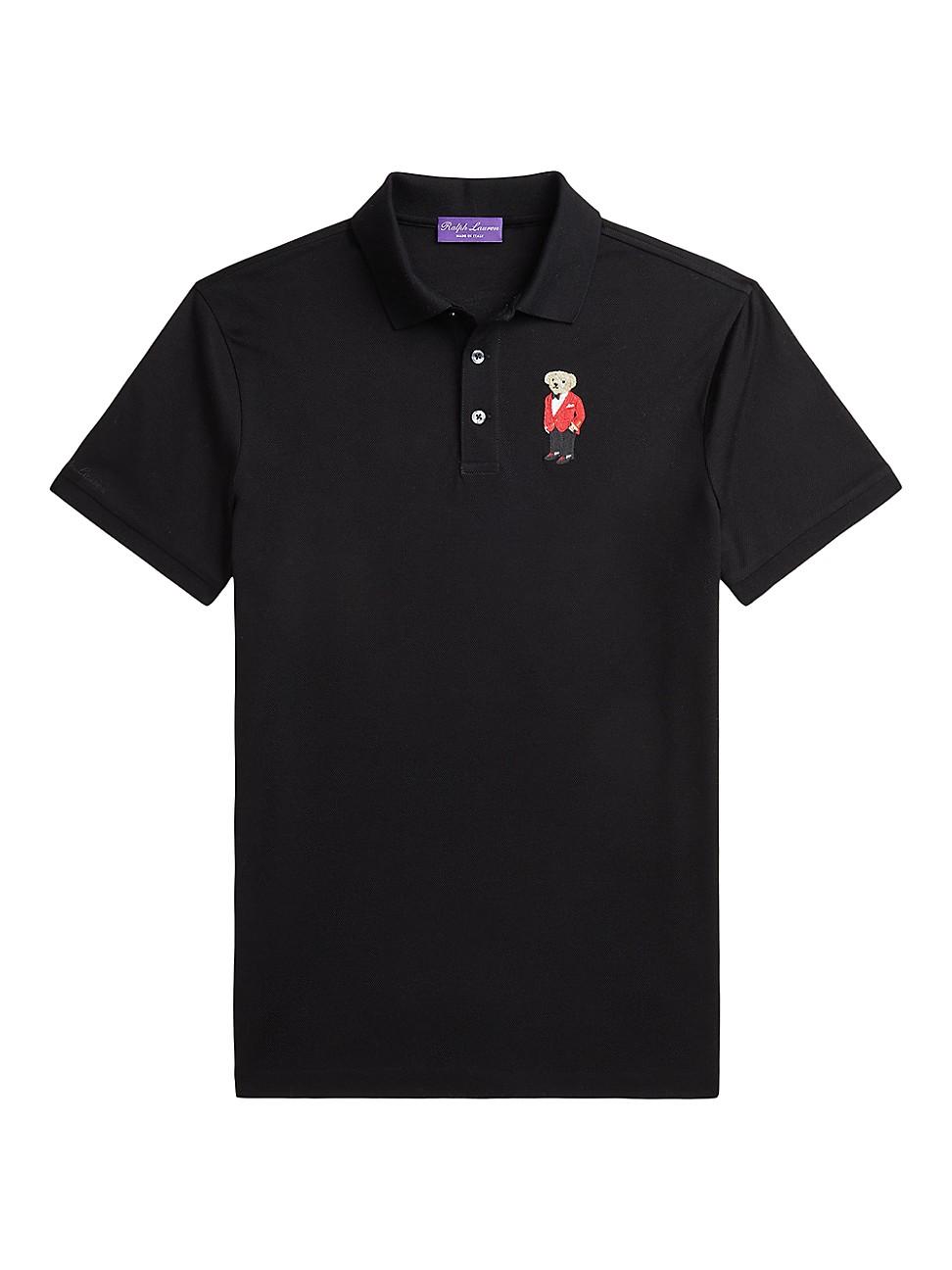 Mens Lunar New Year Polo Bear Polo Shirt Product Image