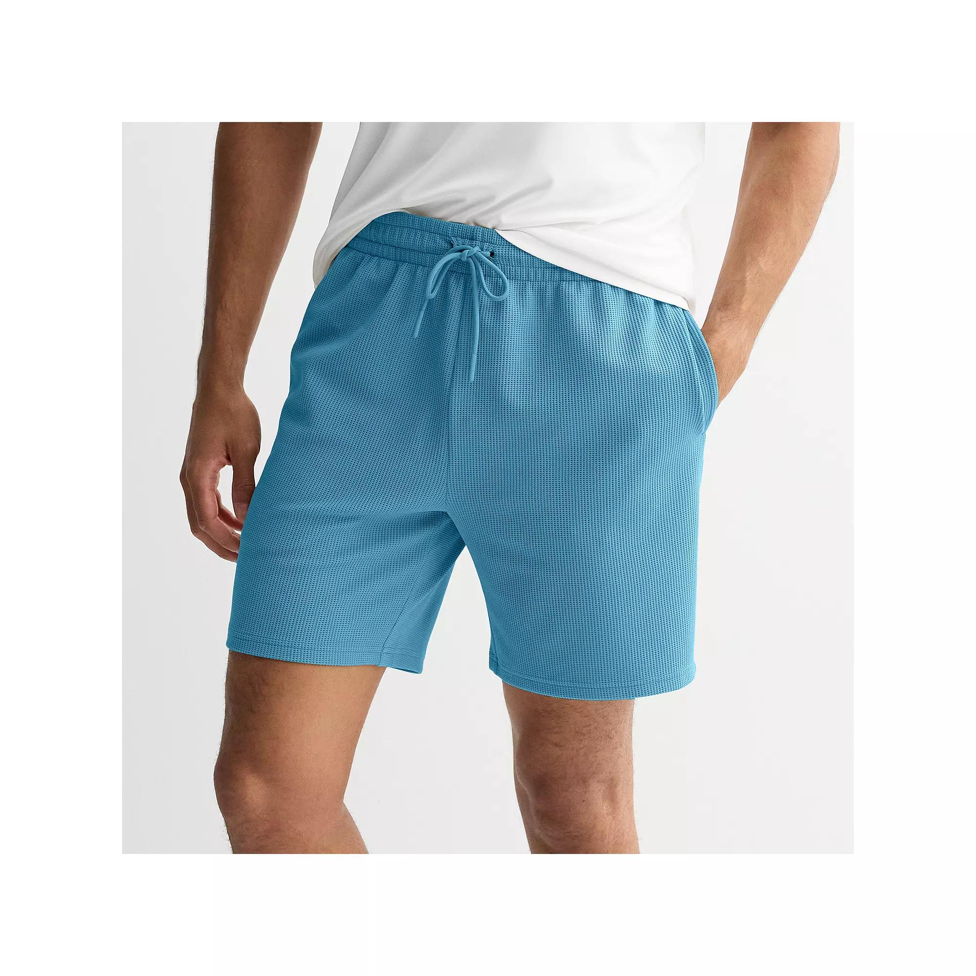 Men's Tek Gear® 7 in. Performance Waffle Weave Shorts, Size: XXL, Sequel Blue Product Image