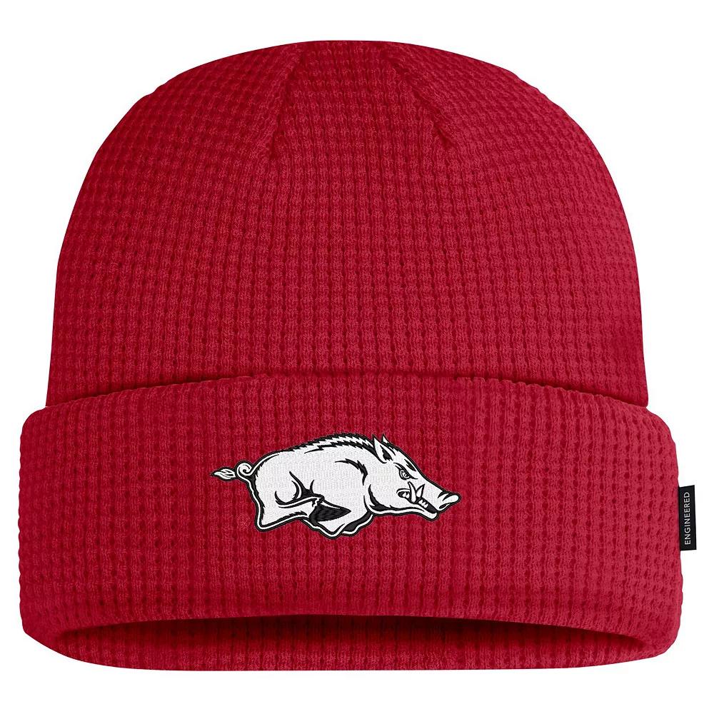 Men's Nike Cardinal Arkansas Razorbacks 2024 Sideline Terra Cuffed Knit Hat, Red Product Image