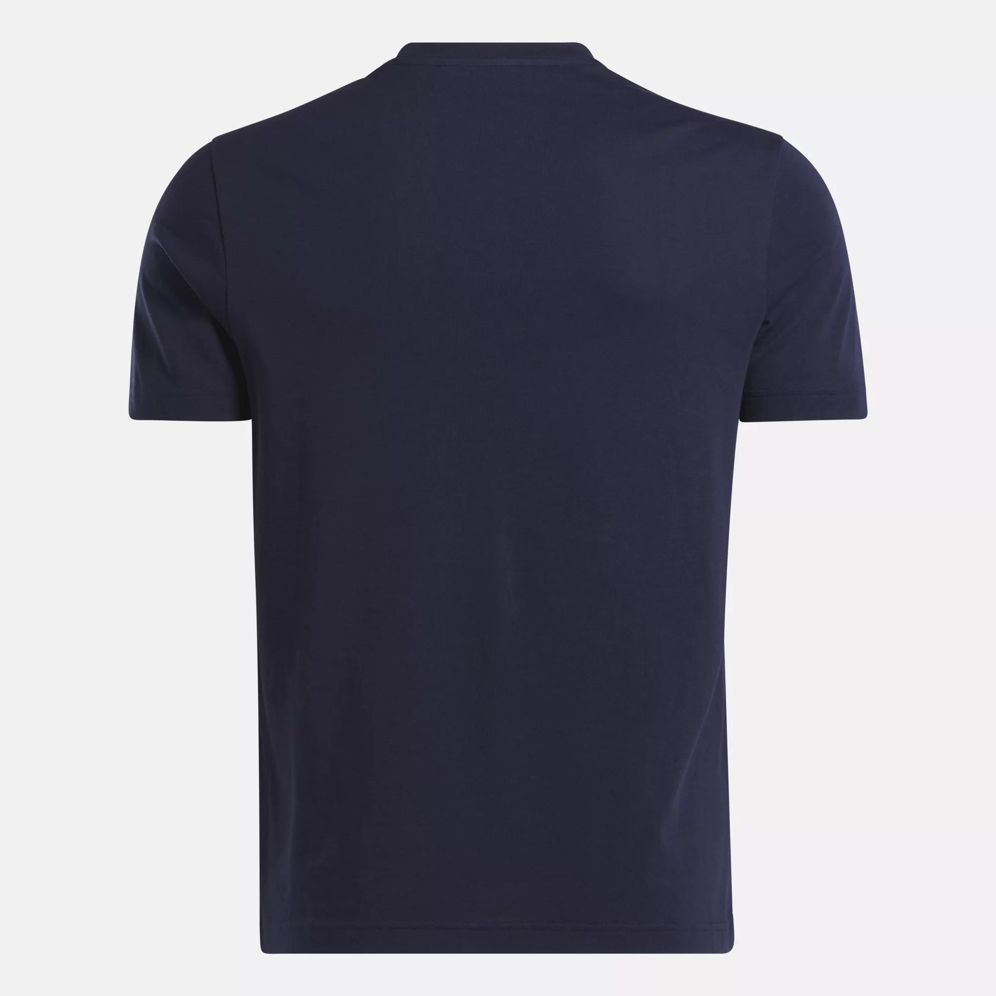 Men's Reebok Identity Big Stacked Logo T-Shirt Male Product Image