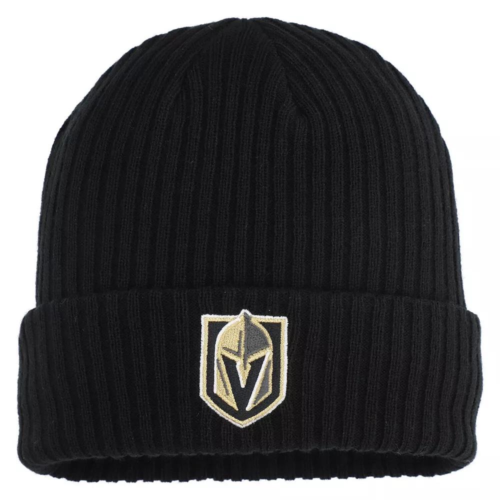 Men's Fanatics  Black Vegas Golden Knights Logo Cuffed Knit Hat, Lvk Black Product Image