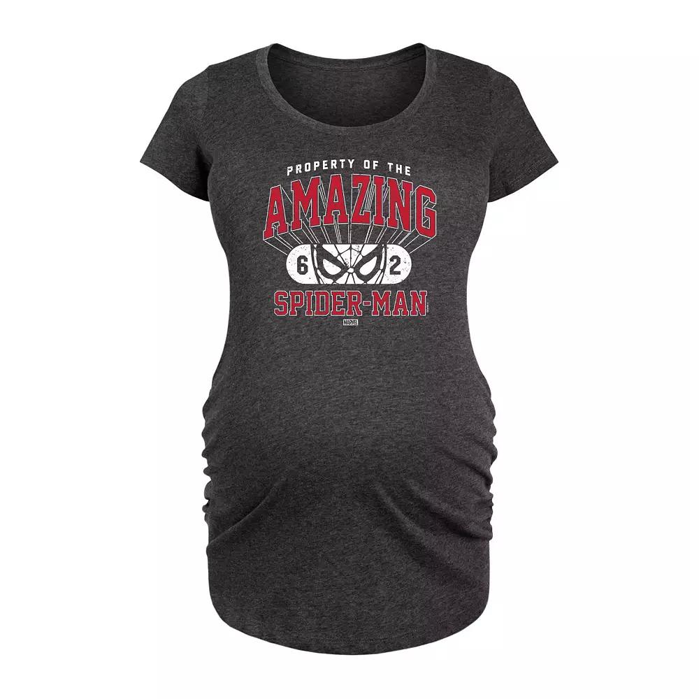 Maternity Marvel Property Of Spider-Man Graphic Tee, Women's,  Product Image