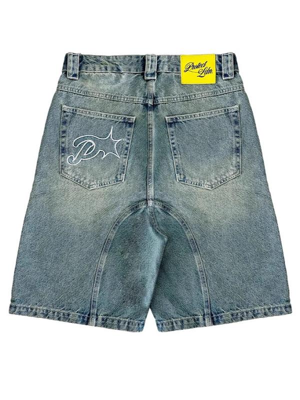 Men's Street Denim Shorts Product Image