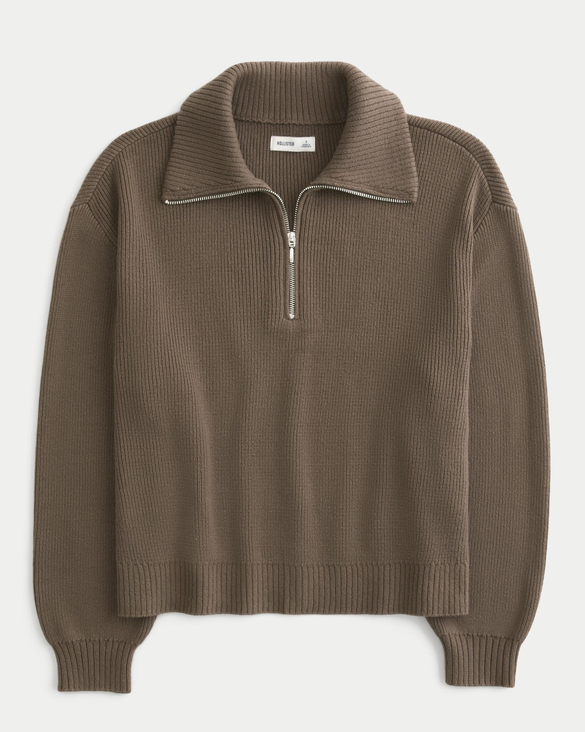 Oversized Half-Zip Sweater Product Image