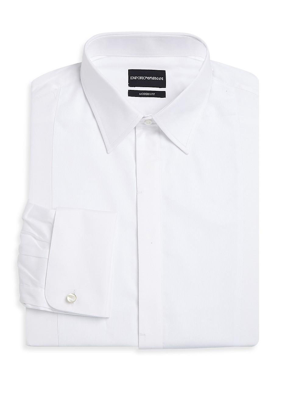 Emporio Armani Bib-Front Slim Fit Tuxedo Shirt Product Image