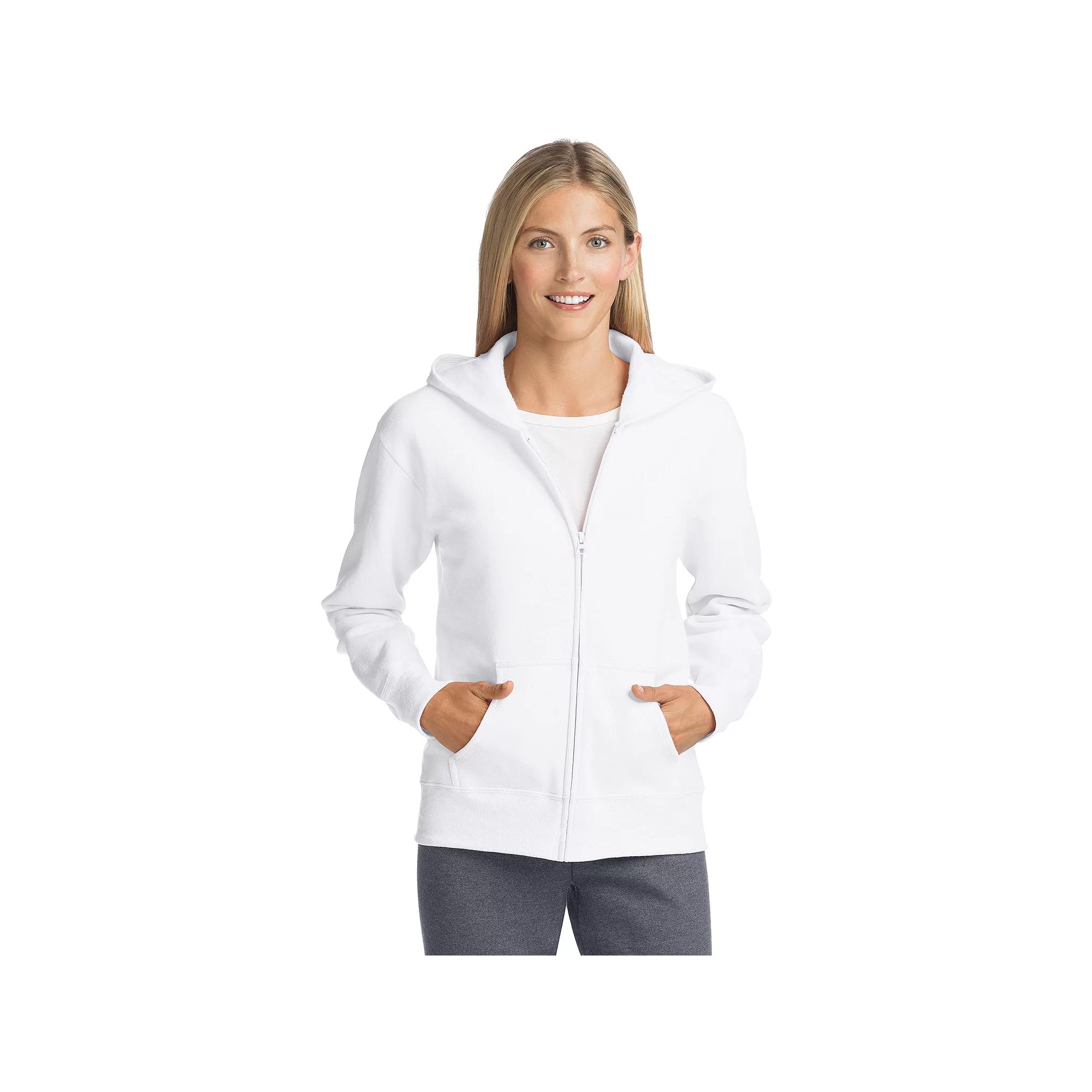 Women's Hanes® EcoSmart Full-Zip Hoodie Sweatshirt,  Product Image