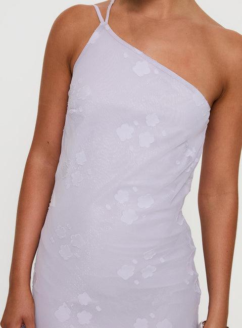 Jazmira One Shoulder Maxi Dress Lilac Product Image