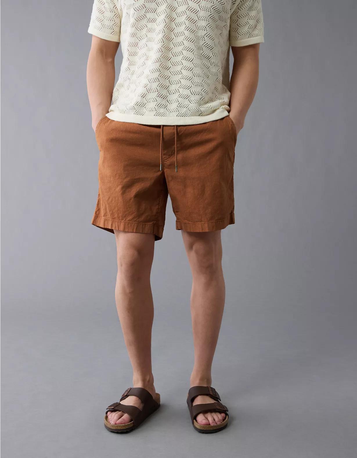 AE 7" Flex Linen-Blend Trekker Short Product Image
