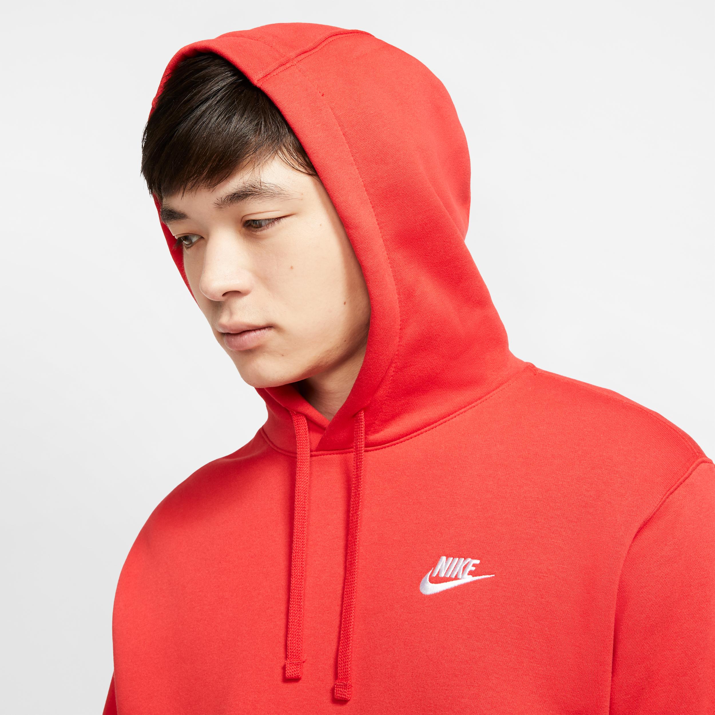 Mens Nike Sportswear Club Fleece Pullover Hoodie | BV2654-100 Product Image