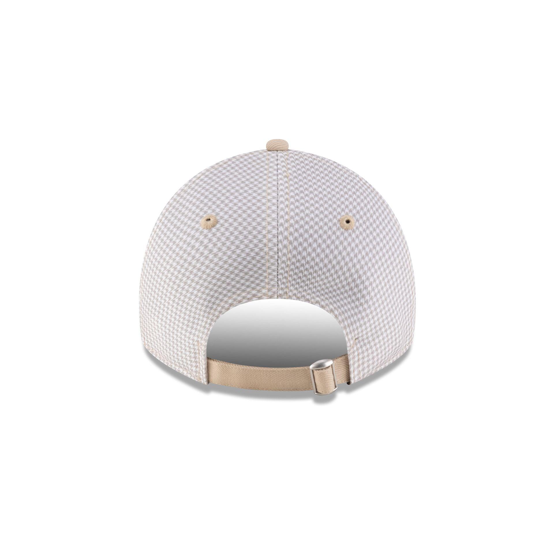 New Era Cap Houndstooth Beige 9TWENTY Adjustable Hat Male Product Image