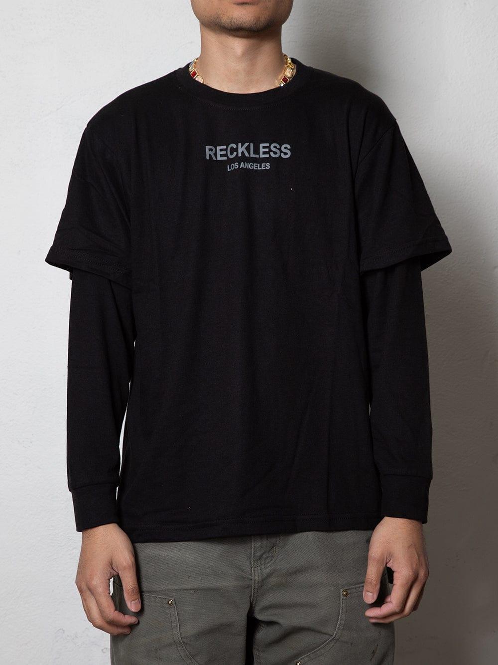 Reckless Double L/S Tee - Black Male Product Image