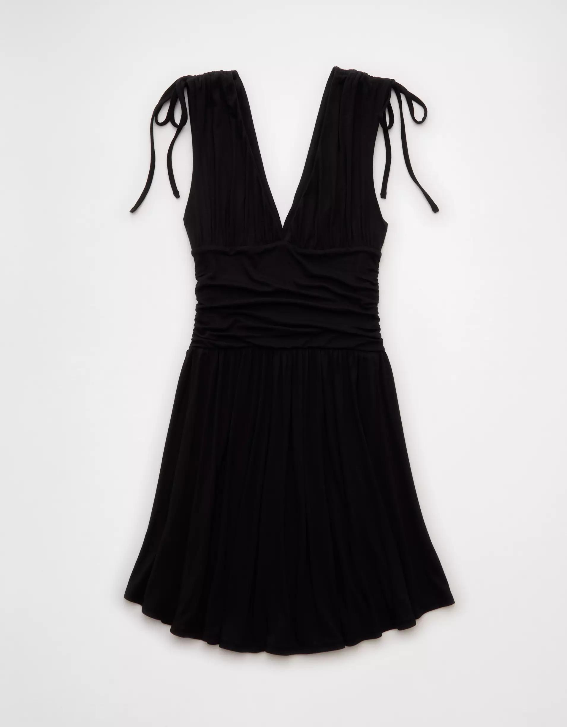 AE V-Neck Cinch Bodice Mini Dress Product Image