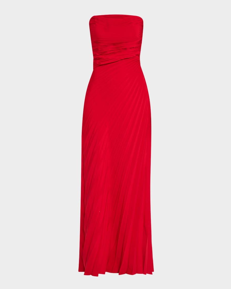 Bianca Pleated Strapless Gown Product Image
