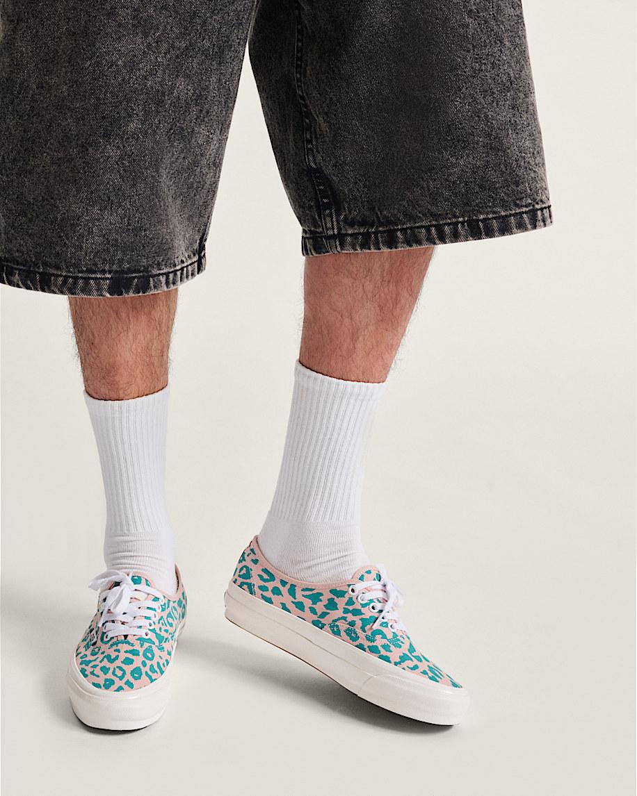 Premium Authentic Shoe in Cheetah Sepia Rose Pink / Blue| Vans US Product Image