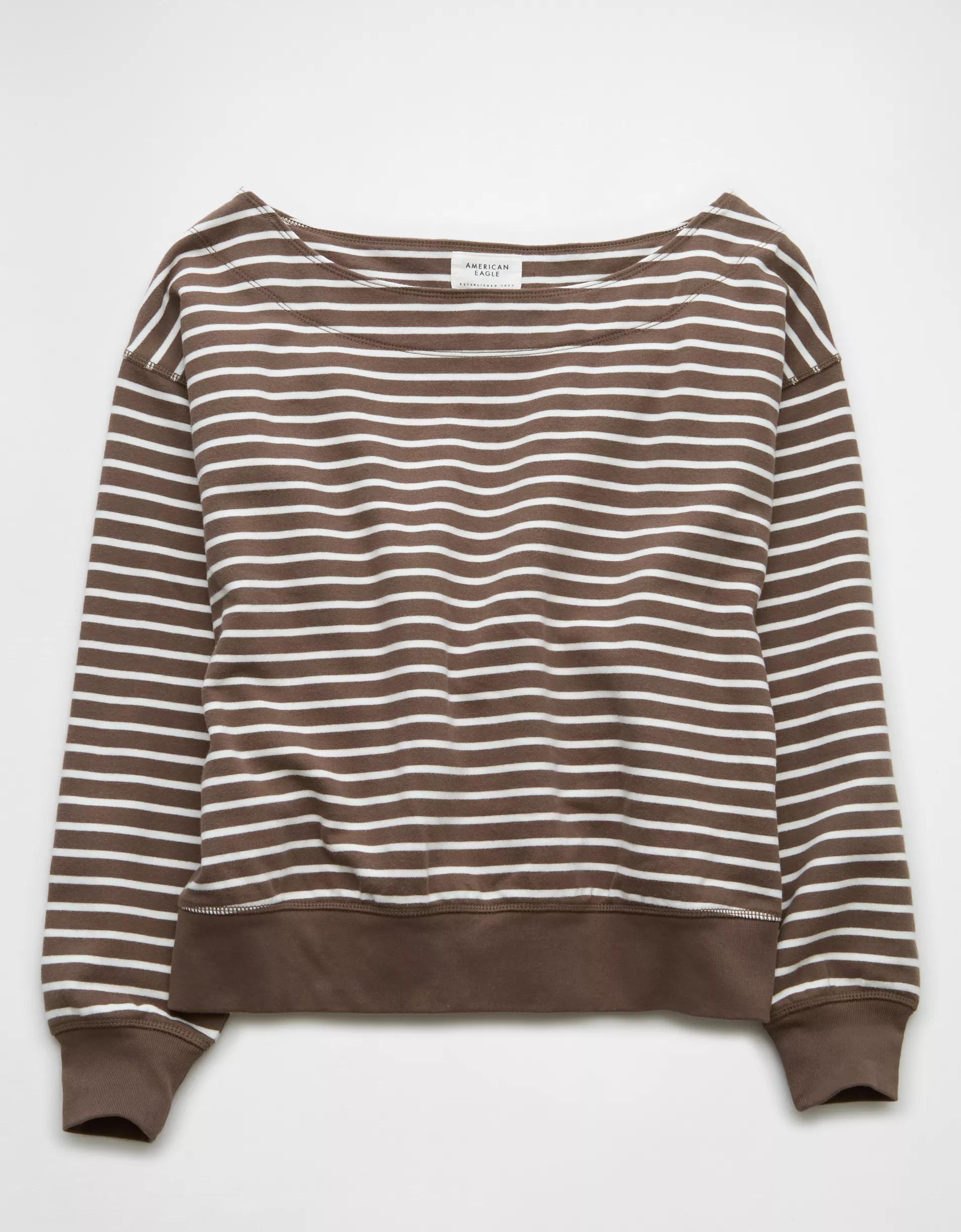 AE Off The Shoulder Sweatshirt Product Image