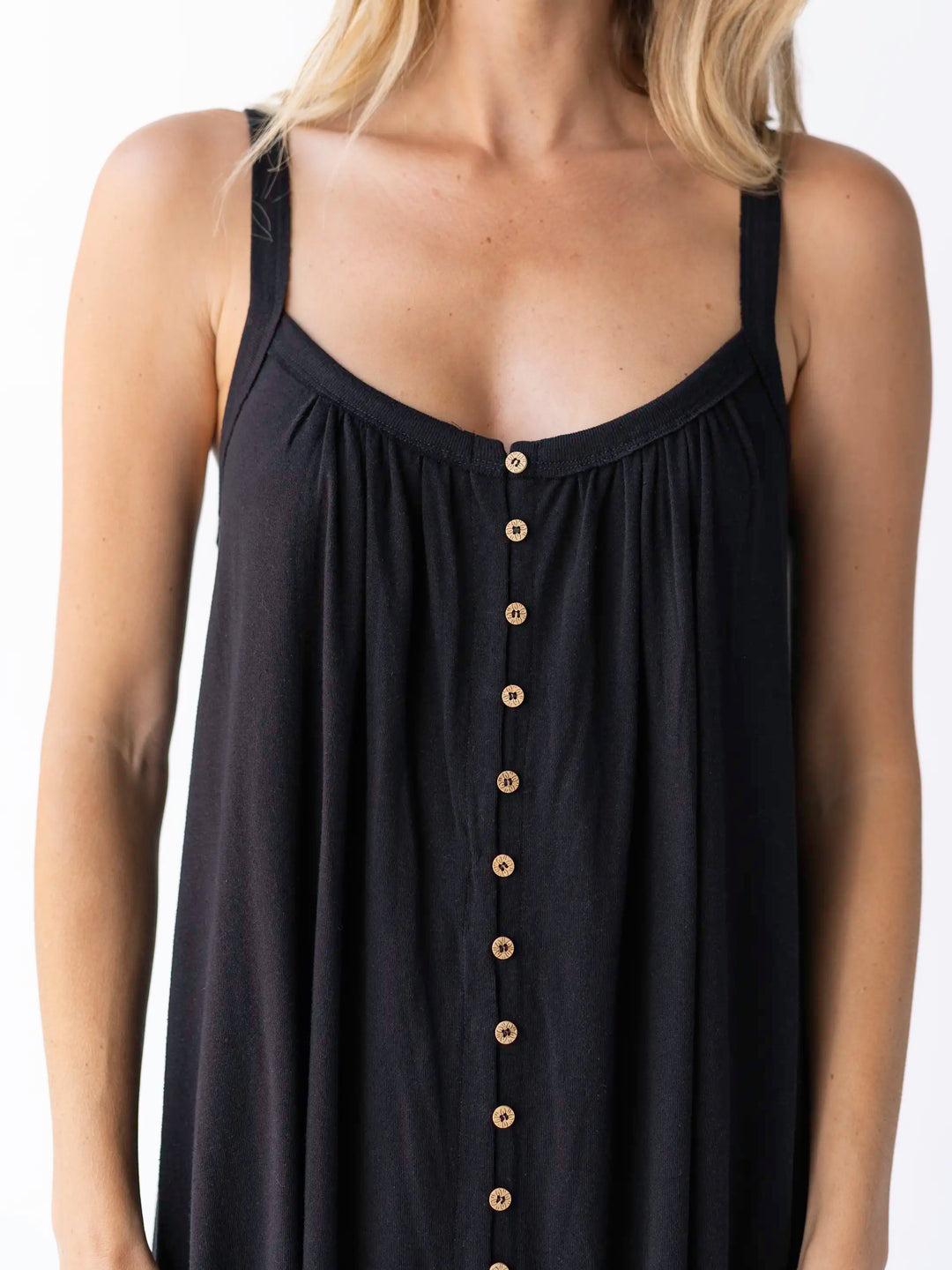 Relaxed Button Down Midi Dress Product Image