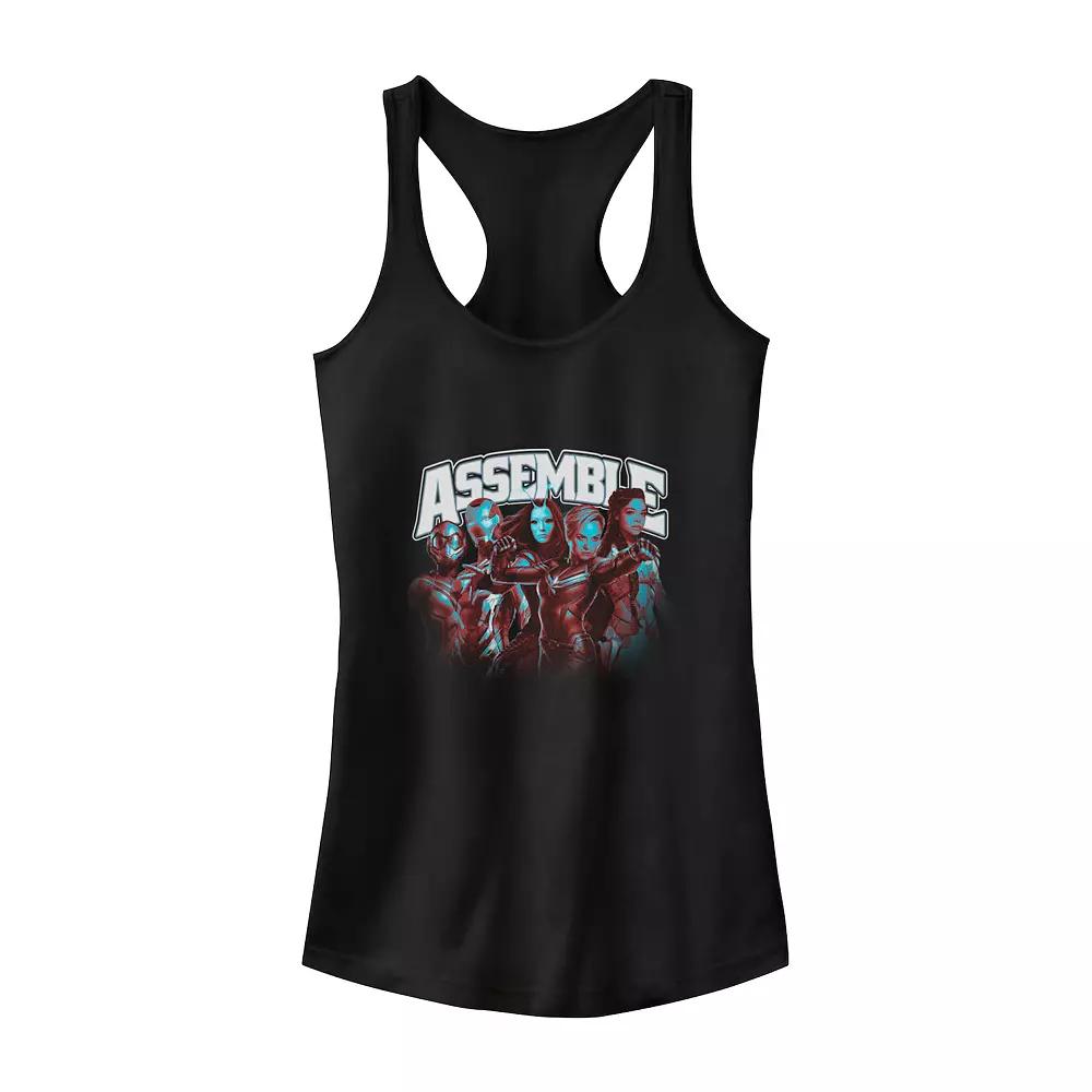 Juniors' Marvel Women Avengers "Assemble" Group Shot Tank Top, Girl's,  Product Image
