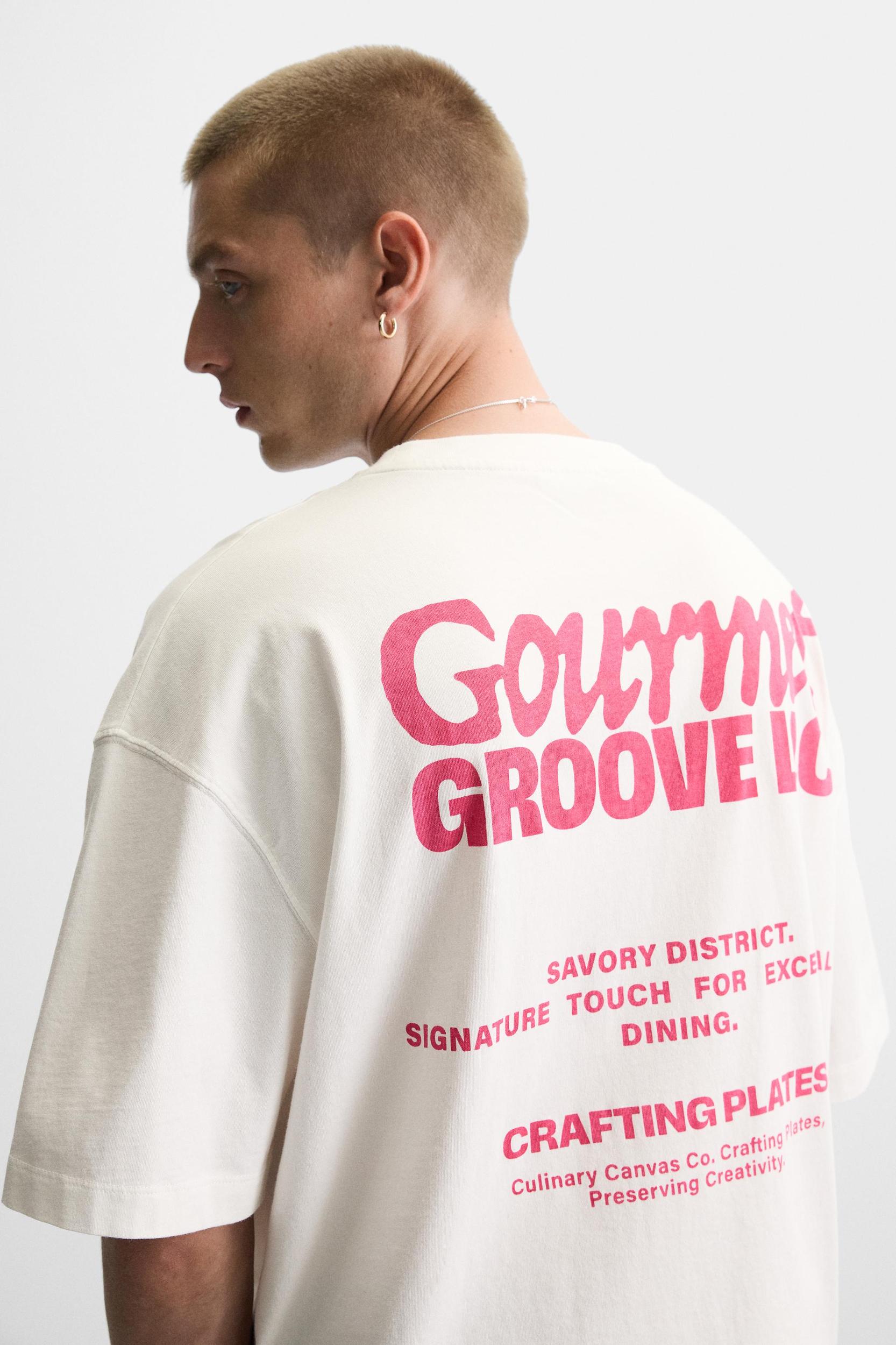 PRINTED TEXT T-SHIRT Product Image