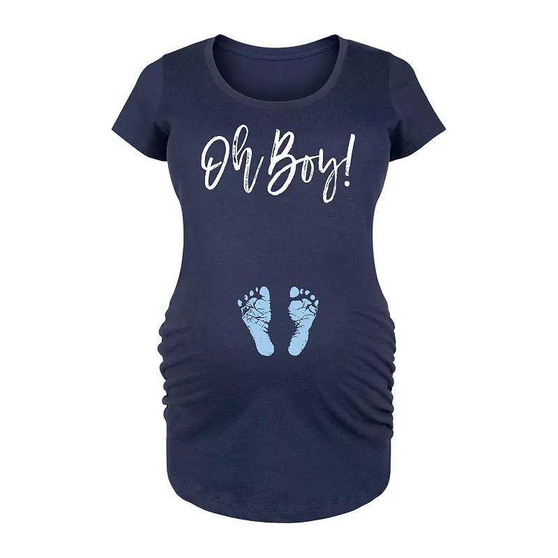 Maternity Oh Boy Graphic Tee, Women's,  Product Image