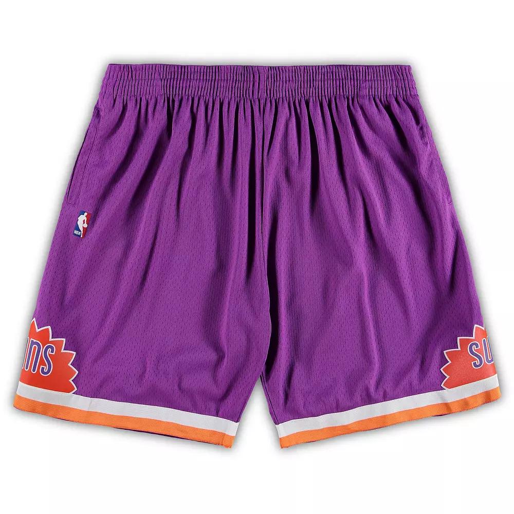 Men's Mitchell & Ness Purple Phoenix Suns Big & Tall Hardwood Classics Team Swingman Shorts,  Product Image