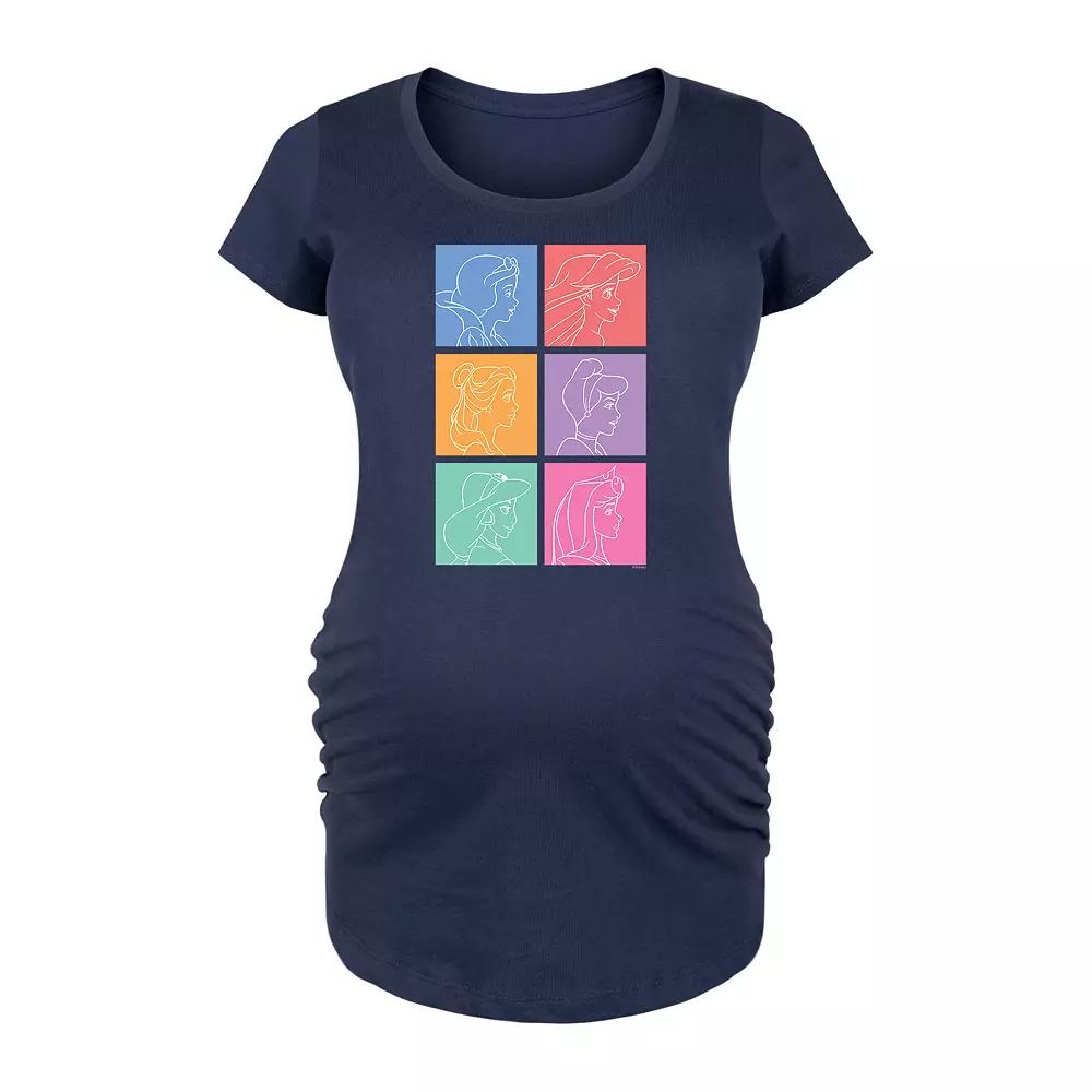 Disney Princess Maternity Grid Graphic Tee, Women's,  Product Image
