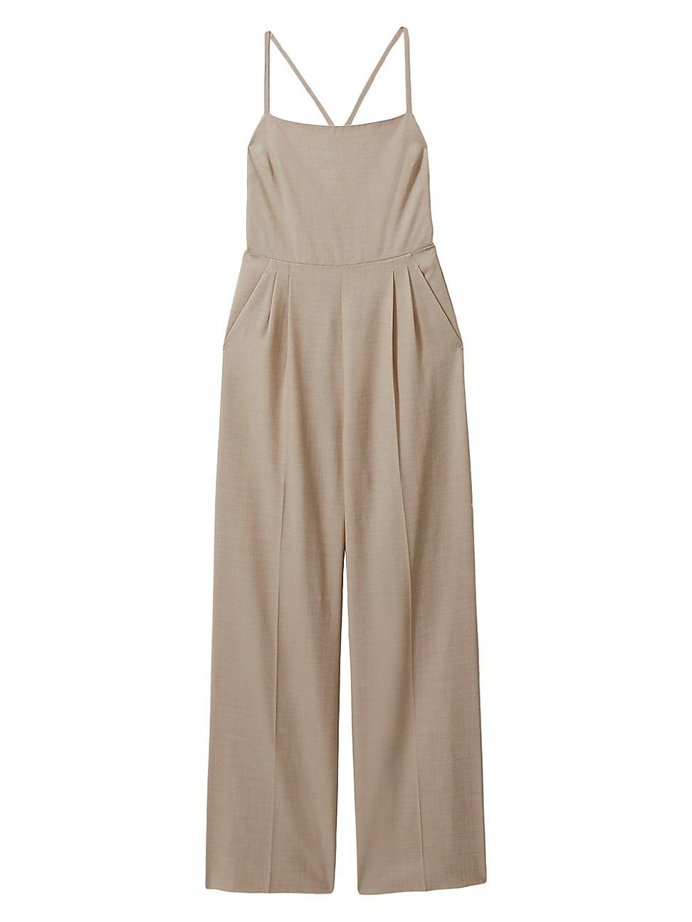 Womens Sarai Wool Jumpsuit - Product Image