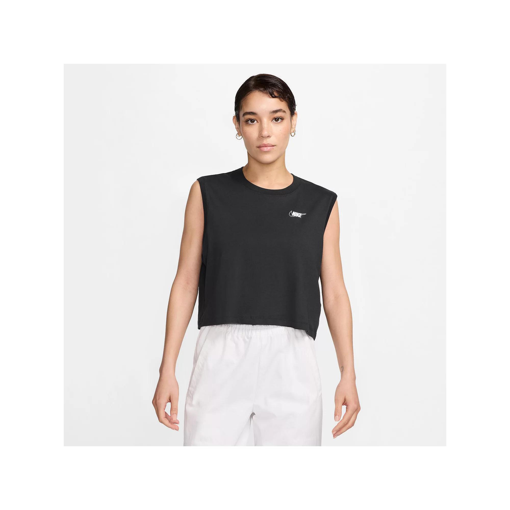 Women's Nike Sportswear Club Sleeveless Crop Logo Tee,  Product Image