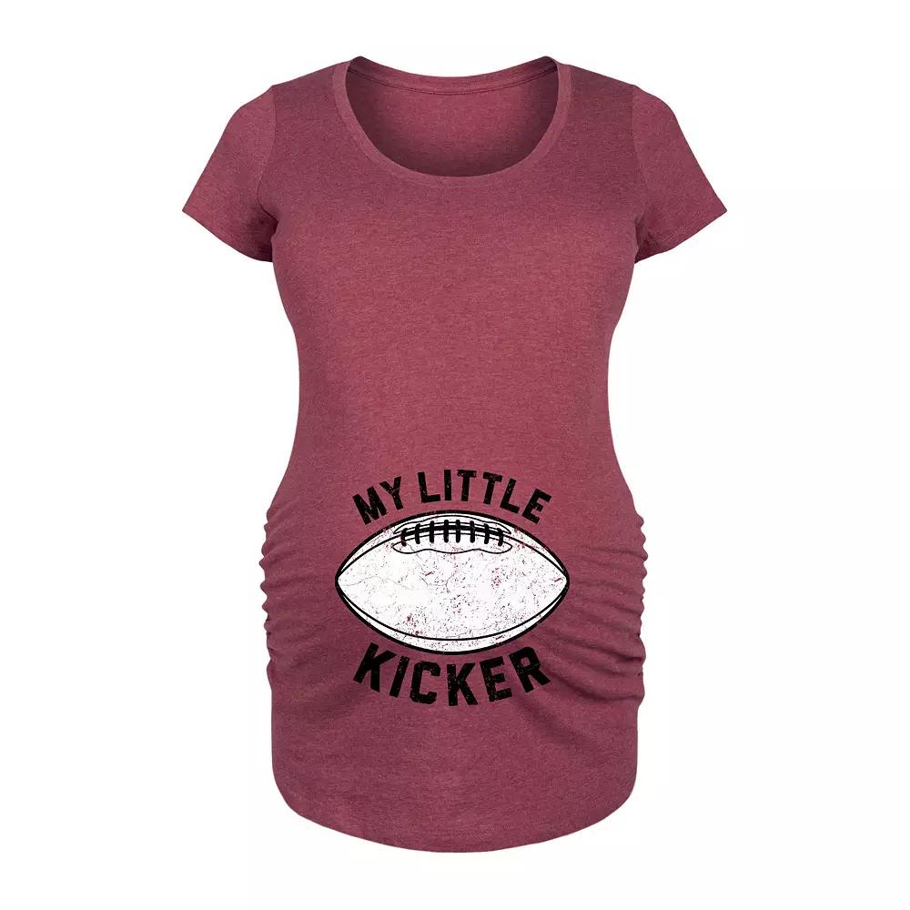Maternity My Little Kicker Football Graphic Tee, Women's,  Product Image