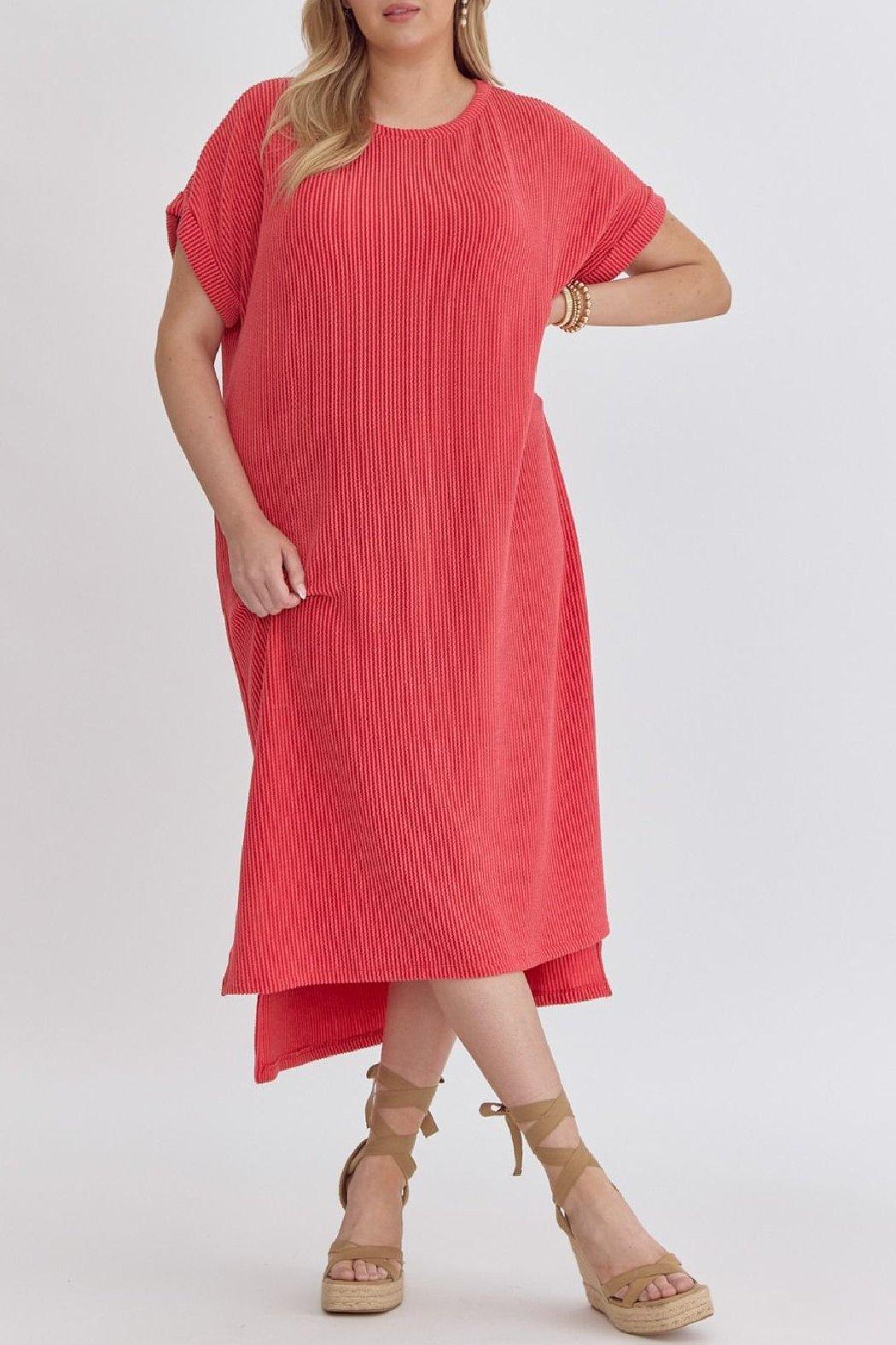 Ribbed Midi Dress Product Image